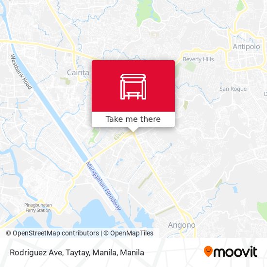 Rodriguez Ave, Taytay, Manila map