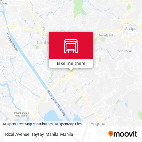 Rizal Avenue, Taytay, Manila map