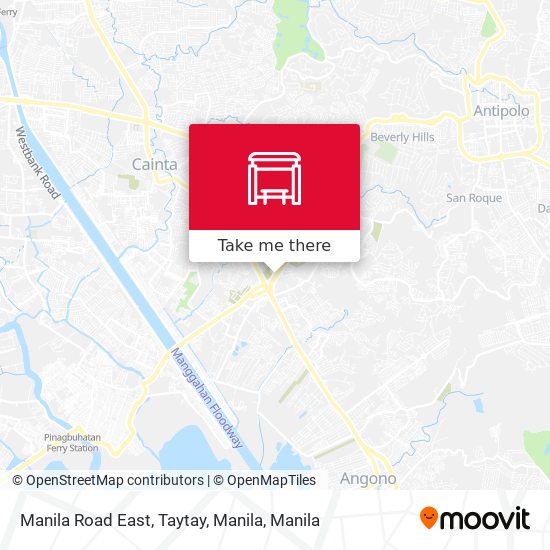 Manila Road East, Taytay, Manila map