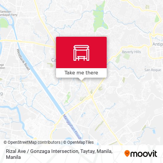 Rizal Ave / Gonzaga Intersection, Taytay, Manila map