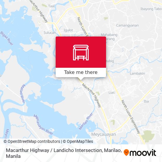 Macarthur Highway / Landicho Intersection, Marilao map