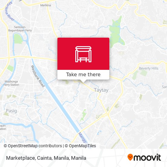 Marketplace, Cainta, Manila map