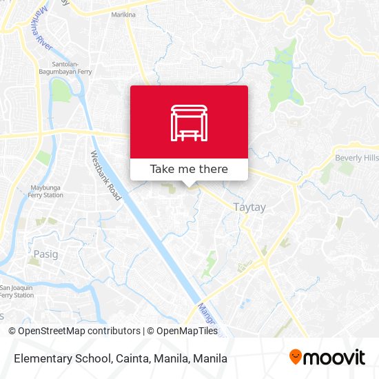 Elementary School, Cainta, Manila map