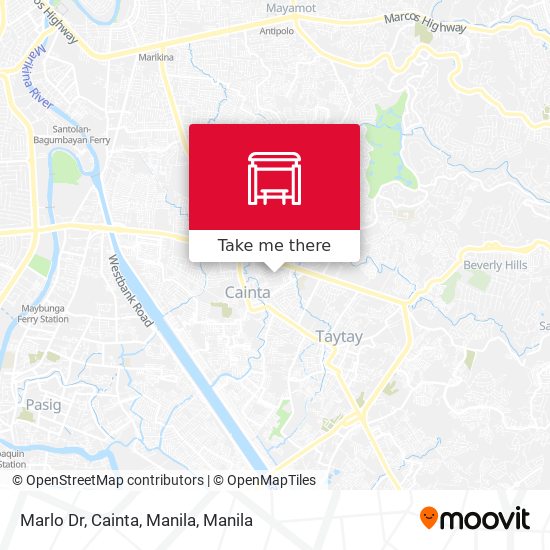 Marlo Dr, Cainta, Manila map