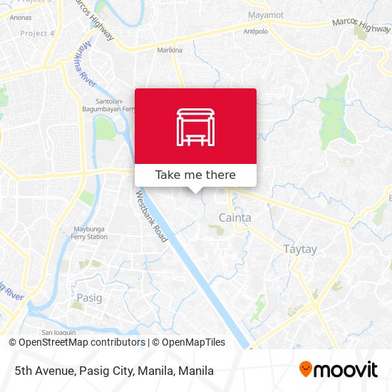 5th Avenue, Pasig City, Manila map
