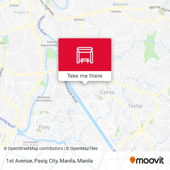 1st Avenue, Pasig City, Manila map