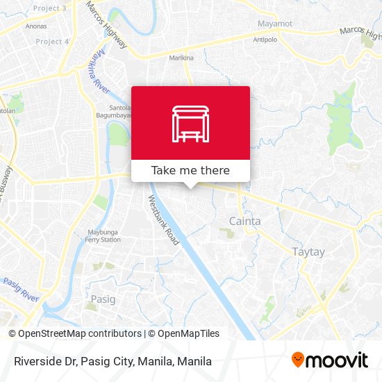 Riverside Dr, Pasig City, Manila map