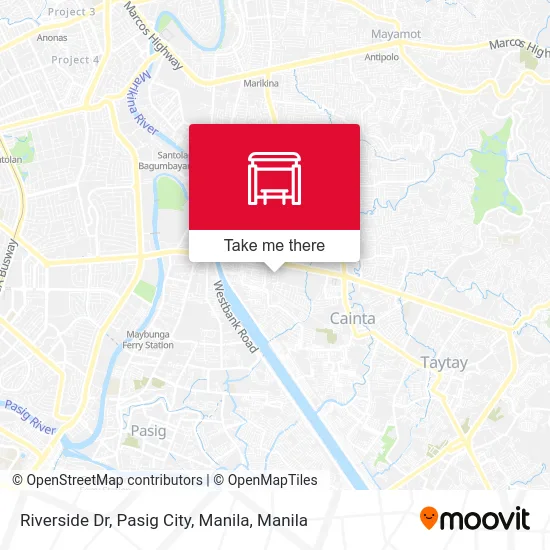 Riverside Dr, Pasig City, Manila map