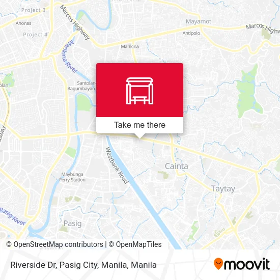 Riverside Dr, Pasig City, Manila map