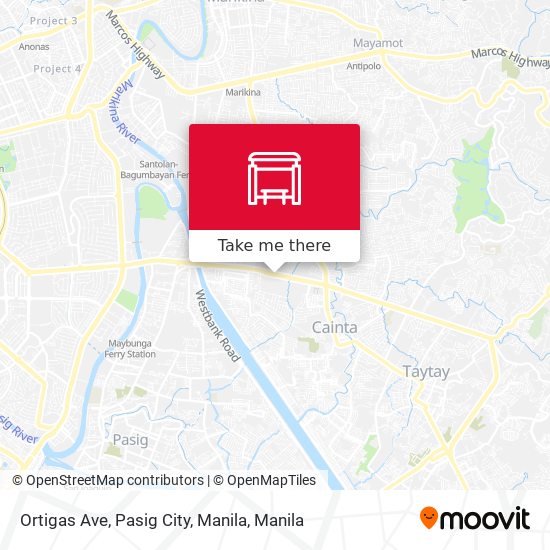 Ortigas Ave, Pasig City, Manila map