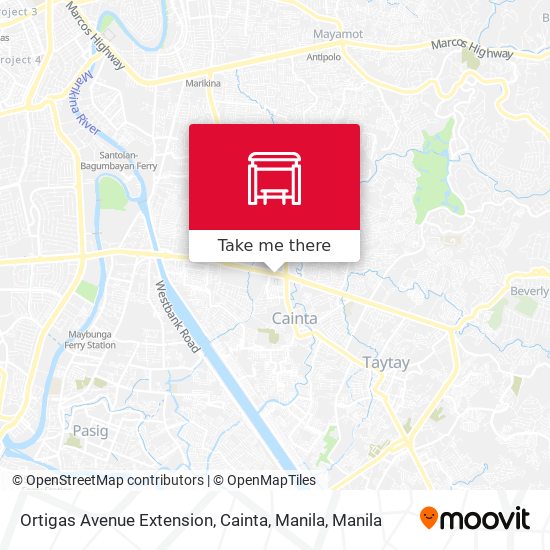 Ortigas Avenue Extension, Cainta, Manila map