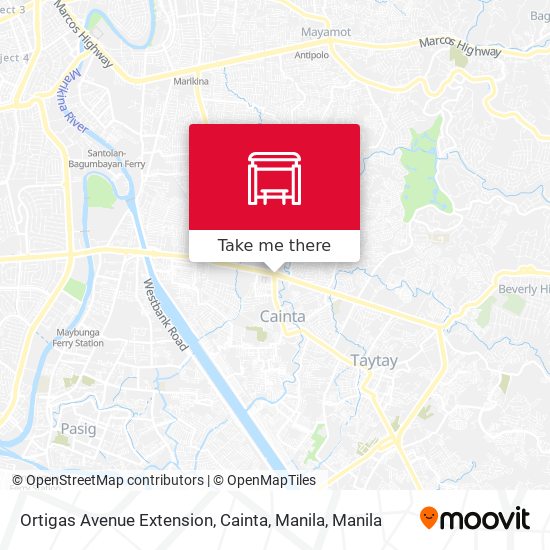 Ortigas Avenue Extension, Cainta, Manila map