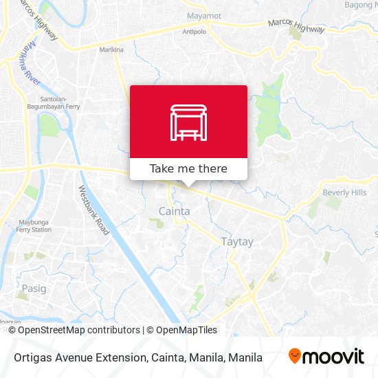 Ortigas Avenue Extension, Cainta, Manila map