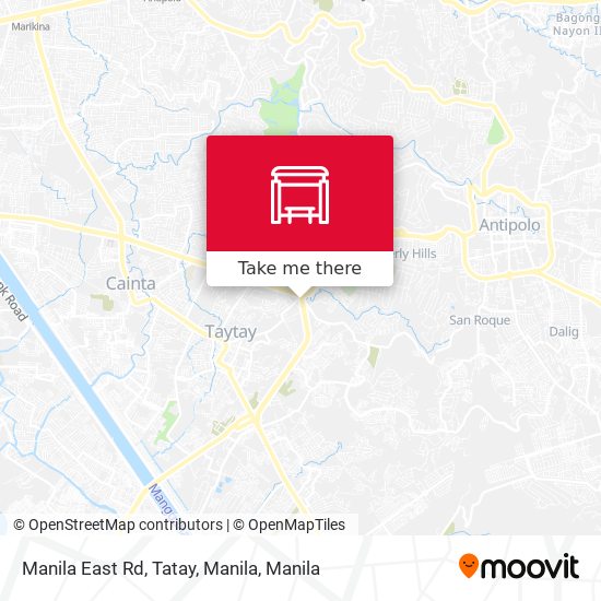 Manila East Rd, Tatay, Manila map