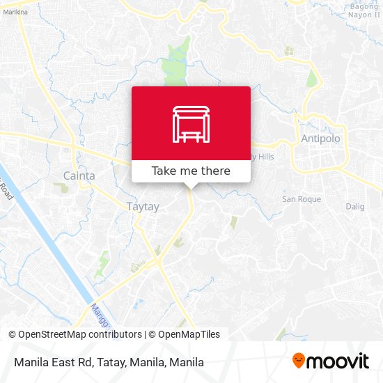 Manila East Rd, Tatay, Manila map