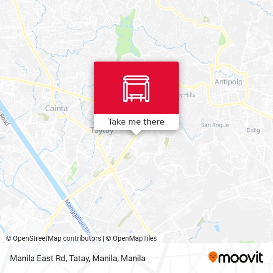 Manila East Rd, Tatay, Manila map