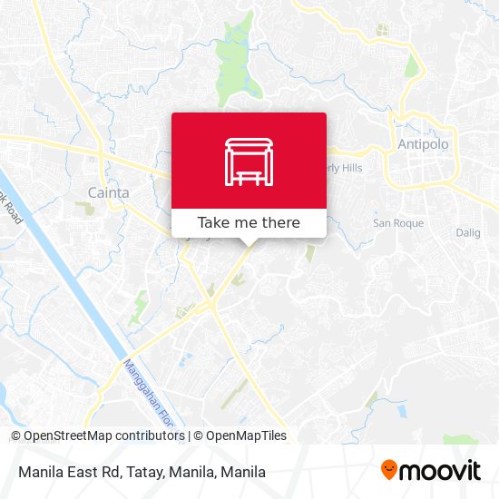 Manila East Rd, Tatay, Manila map