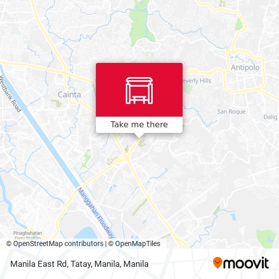 Manila East Rd, Tatay, Manila map