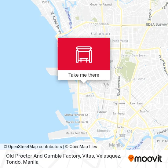 Old Proctor And Gamble Factory, Vitas, Velasquez, Tondo map