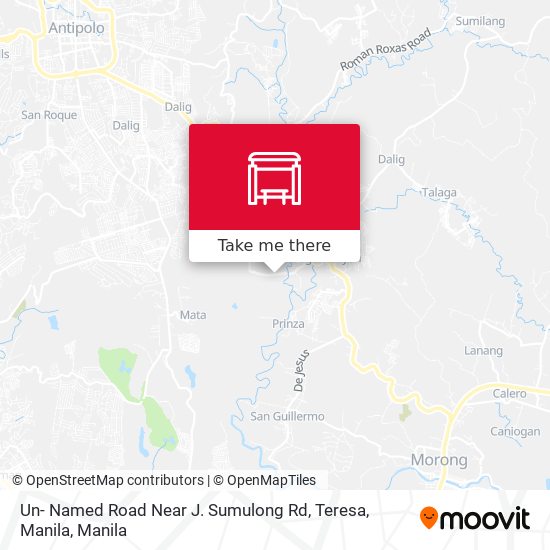 Un- Named Road Near J. Sumulong Rd, Teresa, Manila map