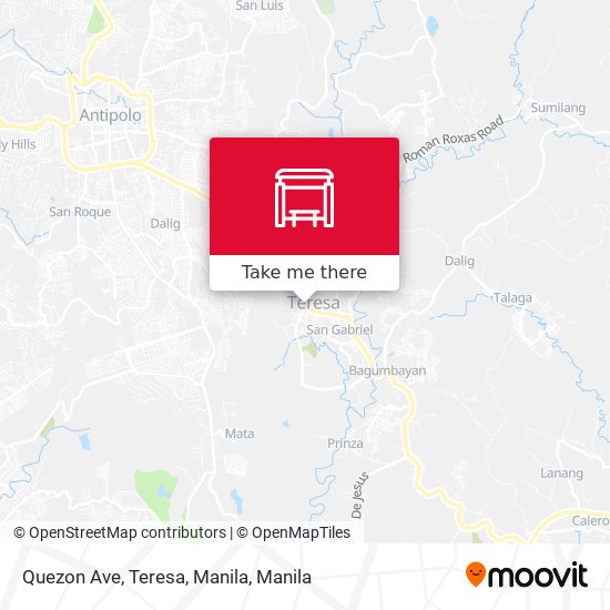 Quezon Ave, Teresa, Manila map