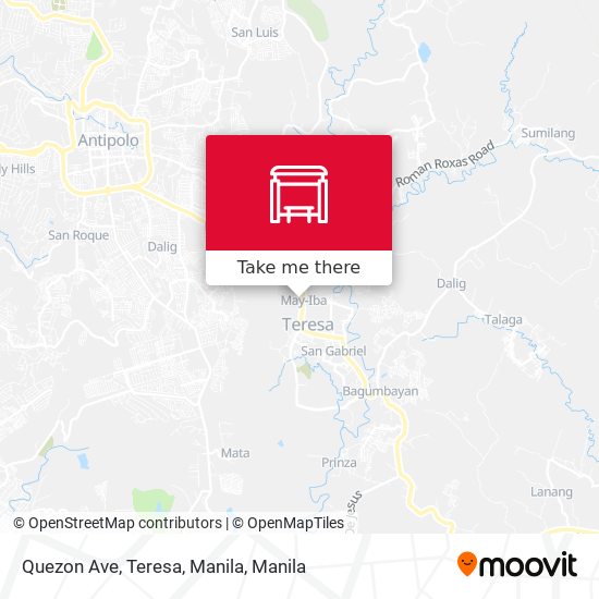 Quezon Ave, Teresa, Manila map