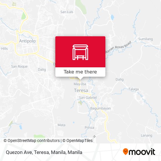 Quezon Ave, Teresa, Manila map