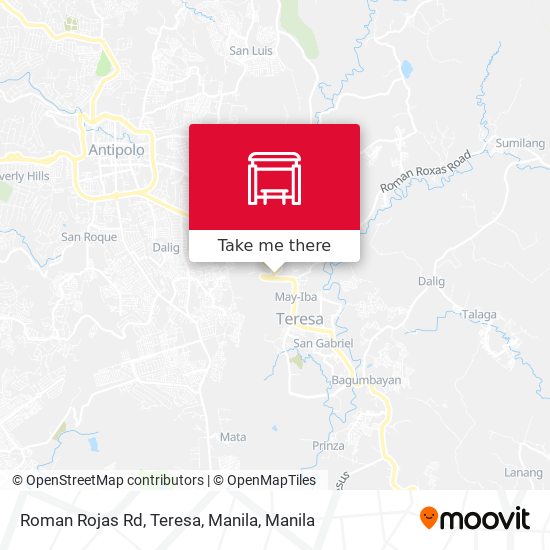 Roman Rojas Rd, Teresa, Manila map