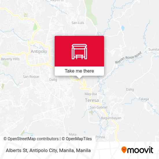 Alberts St, Antipolo City, Manila map