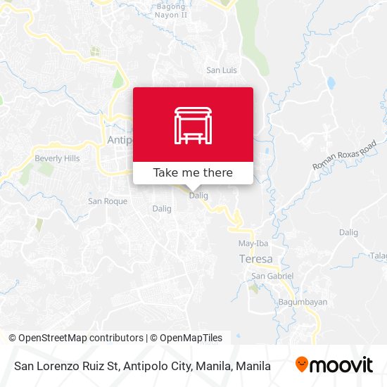 San Lorenzo Ruiz St, Antipolo City, Manila map