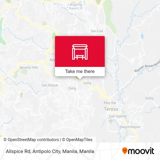 Allspice Rd, Antipolo City, Manila map