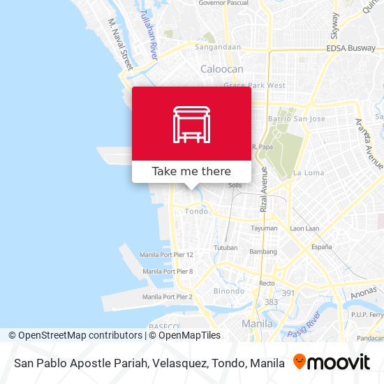 San Pablo Apostle Pariah, Velasquez, Tondo map