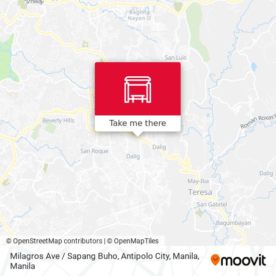 Milagros Ave / Sapang Buho, Antipolo City, Manila map
