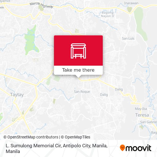 L. Sumulong Memorial Cir, Antipolo City, Manila map