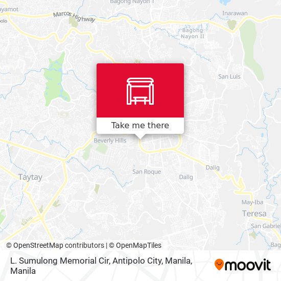 L. Sumulong Memorial Cir, Antipolo City, Manila map