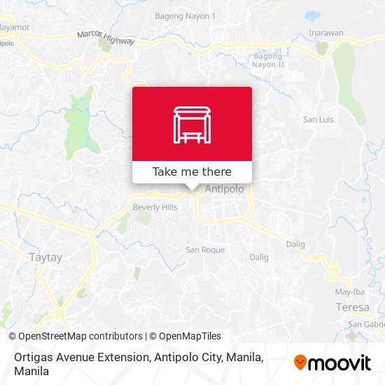 Ortigas Avenue Extension, Antipolo City, Manila map
