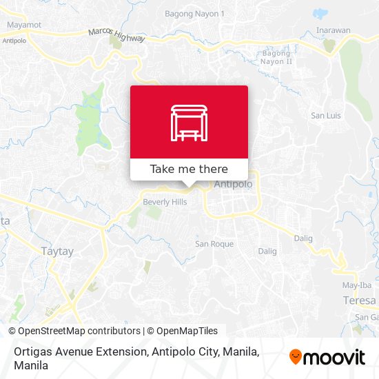 Ortigas Avenue Extension, Antipolo City, Manila map