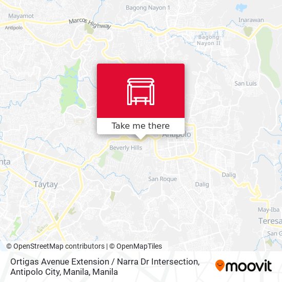 Ortigas Avenue Extension / Narra Dr Intersection, Antipolo City, Manila map