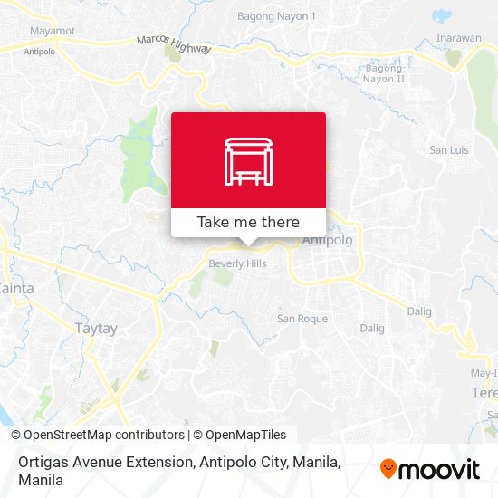 Ortigas Avenue Extension, Antipolo City, Manila map