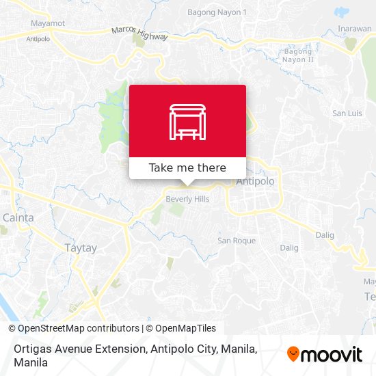 Ortigas Avenue Extension, Antipolo City, Manila map