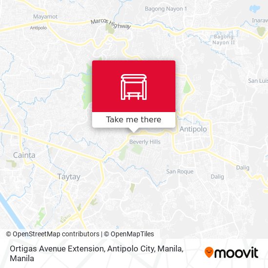 Ortigas Avenue Extension, Antipolo City, Manila map