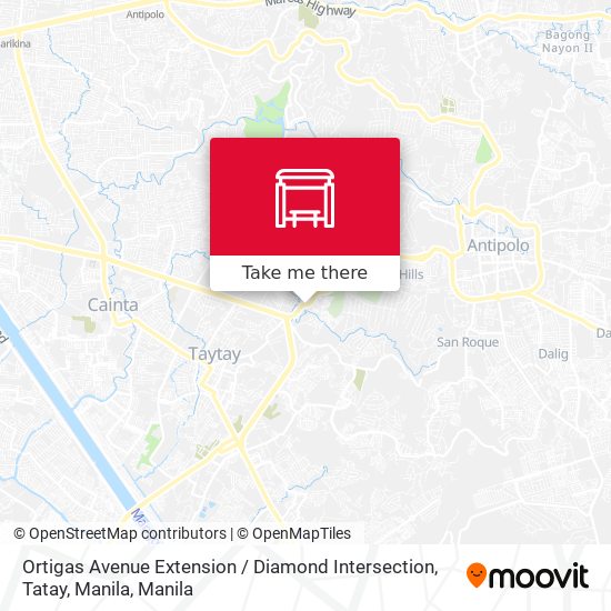 Ortigas Avenue Extension / Diamond Intersection, Tatay, Manila map