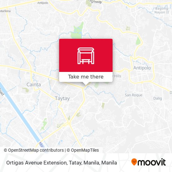 Ortigas Avenue Extension, Tatay, Manila map