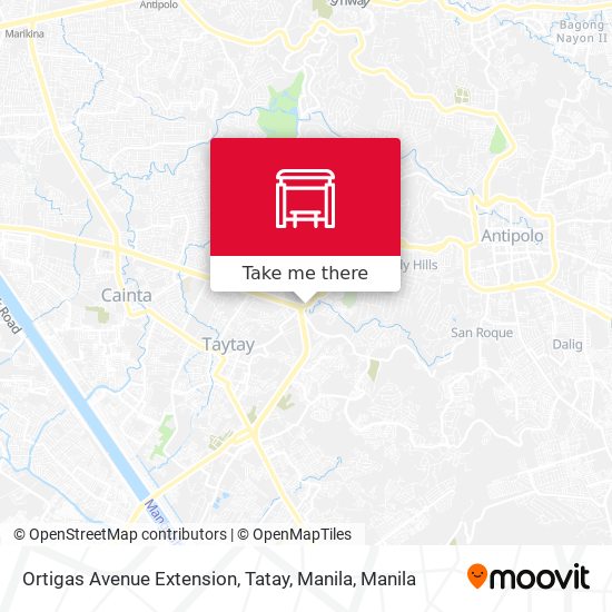Ortigas Avenue Extension, Tatay, Manila map