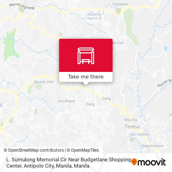 L. Sumulong Memorial Cir Near Budgetlane Shopping Center, Antipolo City, Manila map