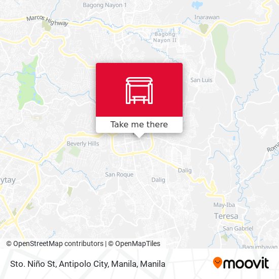 Sto. Niño St,  Antipolo City, Manila map
