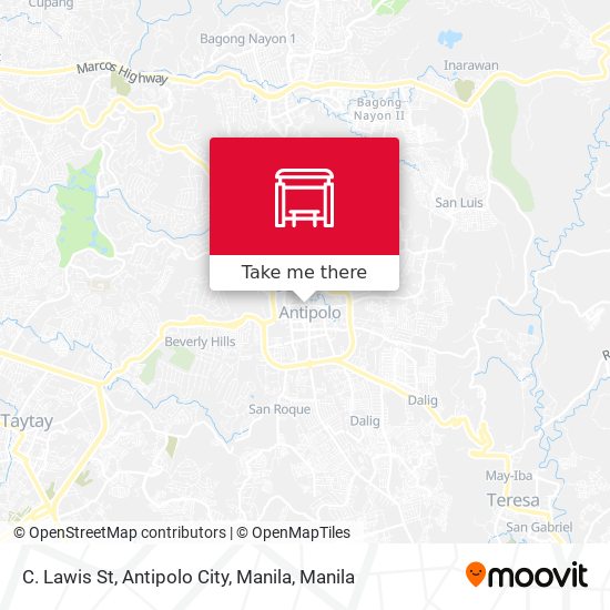 C. Lawis St, Antipolo City, Manila map