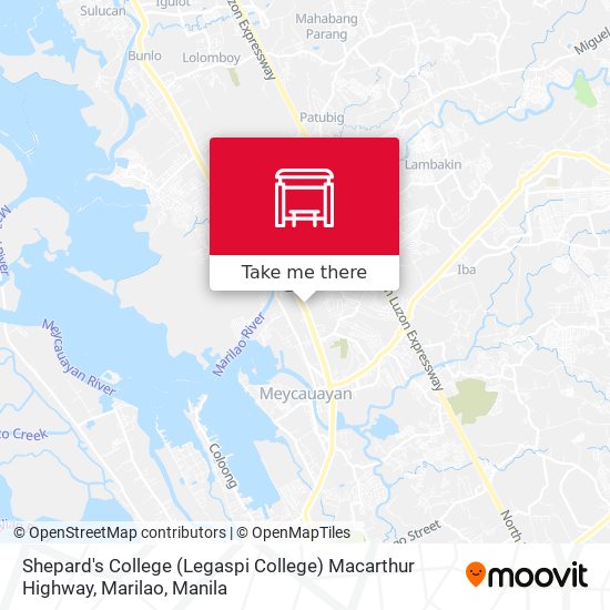 Shepard's College (Legaspi College) Macarthur Highway, Marilao map