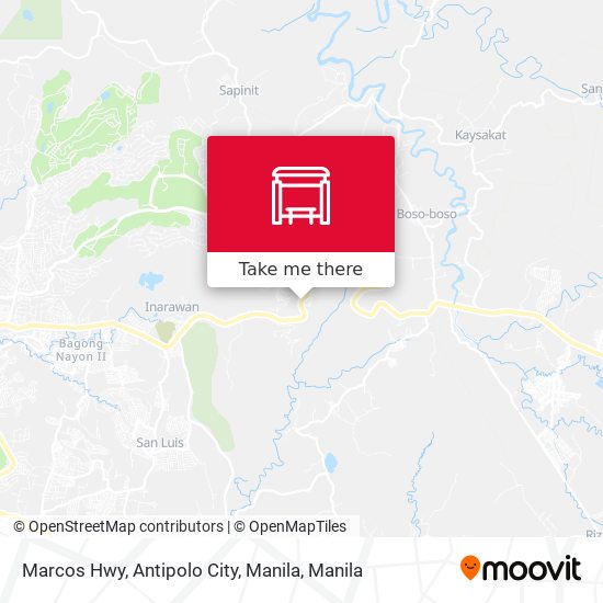 Marcos Hwy, Antipolo City, Manila map