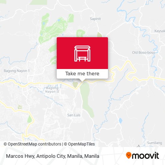 Marcos Hwy, Antipolo City, Manila map